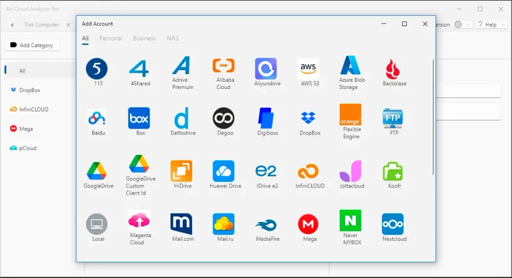Proveedores de Nube Soportados