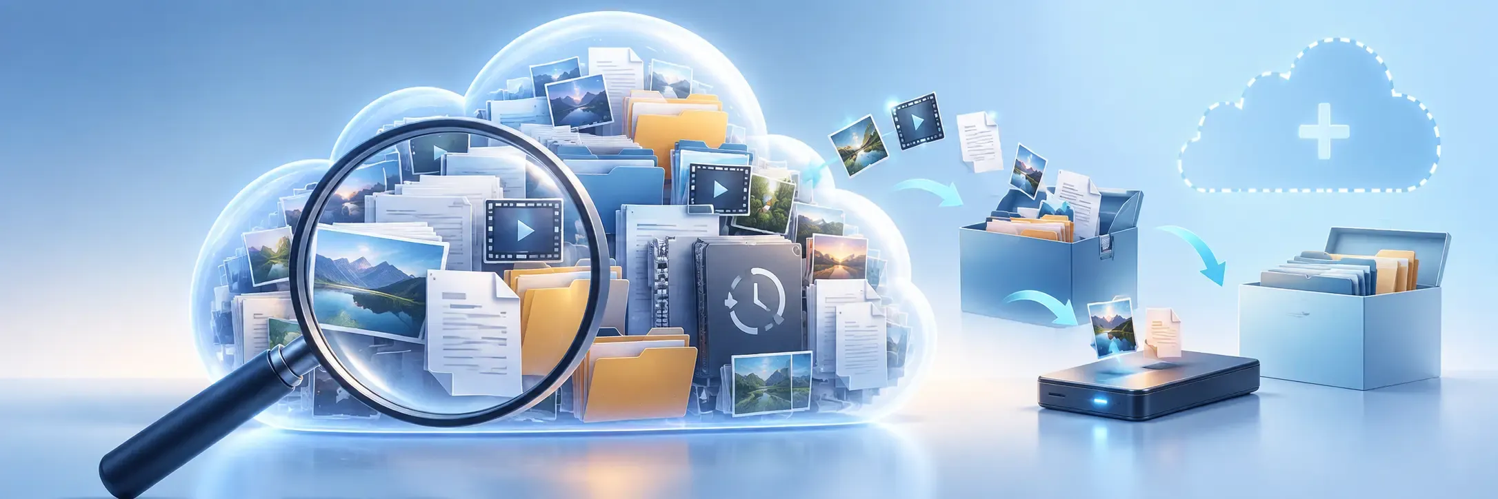 Search before deleting or moving files